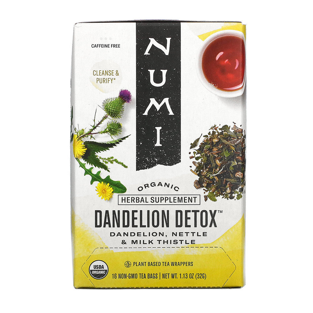 Numi Herbal Tea Organic Dandelion Detox Bags, 16 Ct